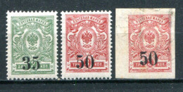 RUSSIE - Y&T Omsk 1**, 2**, 8 (sans Gomme) - Siberia And Far East