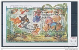 2003 : BF 17 Oblitéré Faune -  Poissons D' Aquarium - Blocks & Sheetlets