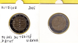 AUTRICHE 2 EURO Commémorative - 50 ANS DE TRAITÉ D'ÉTAT VIENNE - 2005 - Autriche