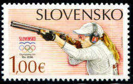 CU0091 Slovakia 2016 Olympic Games Shooting 1V MNH - Nuovi