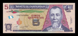 Guatemala 5 Quetzales 2018 Pick 122Ab Sc Unc - Guatemala