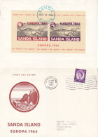 SANDA ISLAND 1964  EUROPA  DE LUXE  MS  FDC - 1964