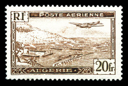 N°4A, Avion Survolant La Rade D'Alger Type II, TB  Qualité: **  Cote: 300 Euros - Airmail