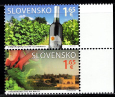 CU0251 Slovakia 2020 And Maltese Interleaved Winemaking 2V MNH - Nuovi