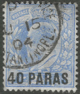 British Levant. 1902-05 KEVII Stamps Of GB Overprinted. 40pa On 2½d Used. SG 8 - Levante Britannico