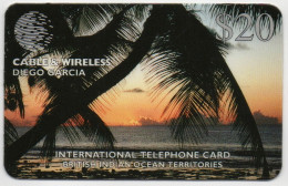 Diego Garcia - Palm Trees & Sunset $20 - DG14 - Diego-Garcia