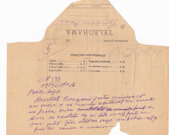 TELEGRAPH, TELEGRAME SENT FROM MIZIL TO CALAFAT, 1903, ROMANIA - Telégrafos