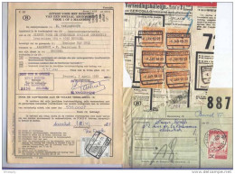 2 Formulaires Et 1 Fragment 1923/1981 - Cachets De Gare AERSCHOT  --  B2/093 - Other & Unclassified