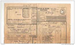 Lettre De Voiture Cachet De Gare FALAEN 1928 - Cachet Poids Reconnu  --  B2/217 - Autres & Non Classés