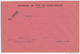 Ligne Privée NORD BELGE - Enveloppe Rouge Pli Urgent Neuve - Mod.908   --  UU007 - Nord Belge