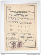 BRABANT WALLON - Certificat D' Abonnement TP Chemins De Fer Cachet De Gare TUBIZE 1965  --  B8/452 - Andere & Zonder Classificatie
