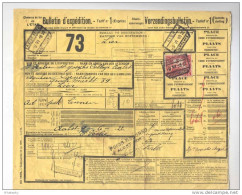 Lettre De Voiture Complète Timbre CF Gare De AALST NOORD 1922 + Griffe Poids Reconnu  --  B8/397 - Autres & Non Classés