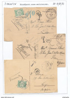 818/29 - TAXATION Sur Poste Militaire - 3 X Carte-Vue Postes Militaires Belges 1924 - 2 X Taxées 10 Centimes à LIEGE - Covers & Documents