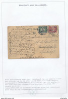 804/29 - TAXATION Sur Poste Militaire - Carte-Vue PEER 1921 Vers BOURG LEOPOLD - Taxée 15 Centimes - Sur Feuille D'Album - Covers & Documents