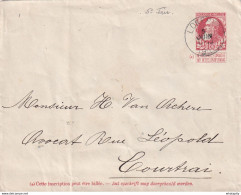 DDX932 - Entier-Enveloppe Grosse Barbe LOKEREN 5 Juin 1905  Vers COURTRAI - 5é Jour D' Emission - Buste