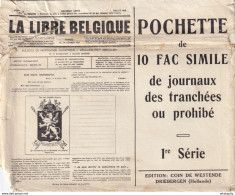 DDX 715 -- PRESSE LIBRE De Belgique - Série Complète De 10 Cartes Neuves - Avec Pochette D' Origine - DRIEBERGEN NL - Zone Non Occupée