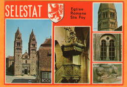 SELESTAT (67) - Eglise Romane Ste Foy - Multi-Vues - - Eglises Et Couvents