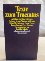 Texte Zum Tractatus, - Filosofie