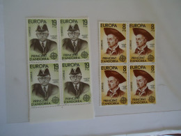 ANDORRA SPAIN     MNH STAMPS   BLOCK OF  4  EUROPA  1980 - Other & Unclassified
