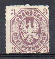 Preussen 1865 - Mi 19 A - (*) - Mint No Gum (2ZK13) - Postfris