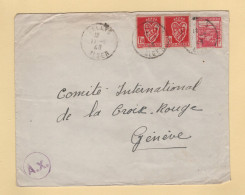 Algerie - Dellys - 1943 - Destination Croix Rouge Geneve - Censure - Storia Postale