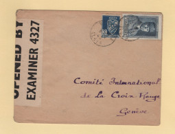 Algerie -1943 - Destination Croix Rouge Geneve - Censure - Storia Postale