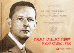 POLAND 2020 POLISH POST OFFICE SPECIAL LIMITED EDITION FOLDER: POLES SAVING JEWS FROM NAZI GERMANY WW2 JUDAICA HISTORY - Cartas & Documentos