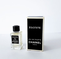 Miniatures De Parfum    ÉGOÏSTE De  CHANEL  EDT   4  Ml   + Boite - Miniatures Hommes (avec Boite)