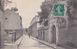 1912 Lisieux - Le Collège Et La Rue Paul-Baraston - Lisieux