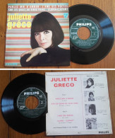 RARE French EP 45t RPM BIEM (7") JULIETTE GRECO «Parlez-moi D'amour» (1968) - Collectors