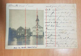 CHERATTE - INONDATIONS - EGLISE - PHOTO - BARQUE - Herstal