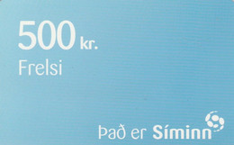 Iceland - Siminn -  Blue 500 Kr (01.07.2012) - Iceland