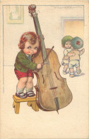 Illustrateur Castelli - Enfants Violon Danse      N 102 - Castelli