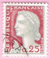 France, N° 1263 Obl. - Type Marianne De Decaris - 1960 Marianna Di Decaris