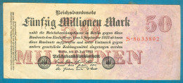 50000000 Mark 25.7.1923 Serie S - 50 Mio. Mark