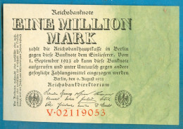 1000000 Mark 9.8.1923 Serie V   AUNC - 1 Mio. Mark