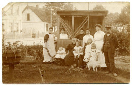 HAMBURG - NIENDORF : FAMILIENGRUPPE IM GARTEN, 1912 (THOMSEN, EGGERS) - Eimsbüttel