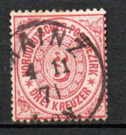 Col33 Allemagne Anciens états Confédération Nord  N° 20 Oblitéré Cote : 3,00€ - Used