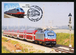 ISRAEL (2018) - ATM - Carte Maximum Card - Trains In Israel - Diesel Locomotive 1307 - Tel Aviv-Yafo (tren, Locomotora) - Tarjetas – Máxima