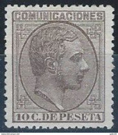 ES192SASG-L4255-TESPTAN.España.Spain. Espagne.REY ALFONSO Xll . 1878.(Ed 192)  Sin  Charnela - Neufs