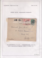  L TP Pellens Obl LE HAVRE SPECIAL 12 IX 1915 Vers Londres GB + Bande De Censure Anglaise  OPENED BY CENSOR 751  - Niet-bezet Gebied