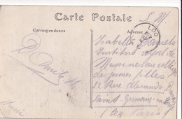 14-18 Zone Non Occupée   CP Obl LOO 17 II 1915 Vers Paris  - Niet-bezet Gebied