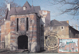 4 CARTES MAXIMUM COB 2193 à 2196  Château Trazegnies Laarne Turnhout Colonster Obl 2 XI 85 - 1981-1990