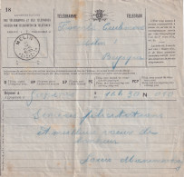 Télégramme Telegram  Déposé à Gerpines Obl MELIN 16 IX 1930  - Telegrammen