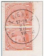 CP Paire  TP 135 Obl LAEKEN 1 - Fortune ? 31 XII 19 - Fortune (1919)