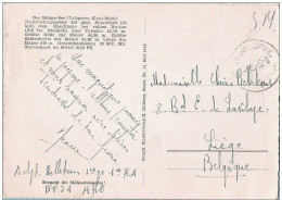 CP (Der Möhnsee) En Franchise BP 51 Par L'ambulant Militaire (ambt.mil.SPWK) Litt. A - 1 VIII 1949 (très Rare)vers Liège - Ambulantes