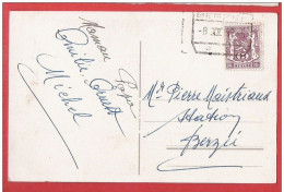 Belgique  Timbre De Service SNCB  S41  Sur Une Carte Fantaisie  !!! Obl 8 II 1952 BERZEE  Station  - Pas Courant - Andere & Zonder Classificatie