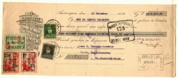 ANTWERPEN  Eik Mahonnie ... G.Maelfeyt  Képi TP 318 Et 323 Obl 28 XII 1932 + TP Fiscaux   Tarif Intéressant ! - 1931-1934 Mütze (Képi)