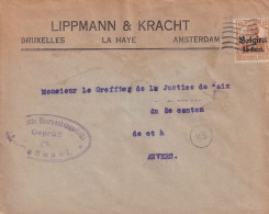 14-18 TP GERMANIA OC15 PERFORE Obl Méc Inc. LIPPMANN & KRACHT Bruxelles La Haye Amsterdam + Censure ÜBERWACHUNGSSTELLE 5 - 1909-34
