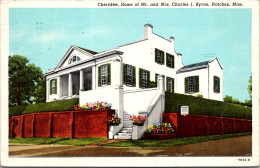 Mississippi Natchez Cherokee Home Of Mr And Mrs Charles J Byrne 1950 Curteich - Autres & Non Classés